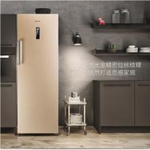 海信（Hisense）252升家用立式冷凍冰柜 一級能效風(fēng)冷無霜冷柜 節(jié)能電腦控溫側(cè)開單門冰箱BD-252WT 