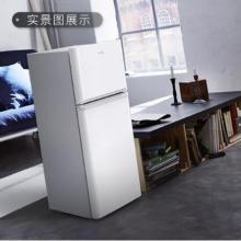 TCL 118升 小型雙門(mén)電冰箱 LED照明 迷你小冰箱 冰箱小型便捷 節(jié)能靜音（芭蕾白）BCD-118KA9