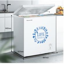 海信（Hisense）143升 冷藏冷凍轉(zhuǎn)換冰柜 云鴻減霜小型冷柜 節(jié)能省電臥式BD/BC-143NA/B