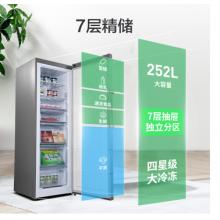 容聲(Ronshen) 252升 風(fēng)冷無霜冰柜 立式冷凍柜  電腦控溫 一級(jí)能效BD-252WY
