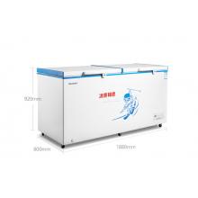 美菱（MELING）738升電腦控溫商用臥式冰柜一室 單溫臥式大冷柜冷凍冷藏轉換BC/BD-738DTE