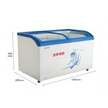 美菱（MELING）528升臥式圓弧冰柜 商用冷凍冷藏展示單溫一室冷柜  SC/SD-528GYT