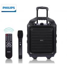 飛利浦（PHILIPS）SD75 外音響 拉桿便攜式無(wú)線(xiàn)藍(lán)牙大功率 音箱重低音演出帶話(huà)筒