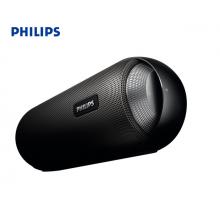  飛利浦(PHILIPS)BT6000 便攜式無線藍牙音箱 運動戶外防水音響 免提通話/NFC功能 黑色 