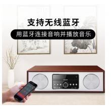 飛利浦（PHILIPS）DTM380/93 音響 音箱 復古木質 無線藍牙HIFI桌面臺式CD音響