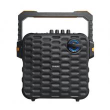 飛利浦（PHILIPS）SD60 戶外拉桿音箱 便攜播放器帶無線話筒 舞臺(tái)演出藍(lán)牙大功率重低音（黑色）