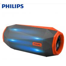 飛利浦(PHILIPS)SB500M HIFI音響 便攜式藍(lán)牙音箱 桌面大功率藍(lán)牙音箱 炫彩小音響 低音炮 戶(hù)外防水音箱 橙色