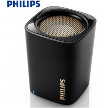 飛利浦(PHILIPS)BT100B 音樂精靈 無線藍(lán)牙音箱 便攜迷你口袋音箱 車載防滑 手機(jī)/電腦小音響 低音炮 黑色 
