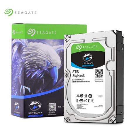 希捷(Seagate)8TB 256MB 7200RPM 監(jiān)控級硬盤 SATA接口 希捷酷鷹SkyHawk系列(ST8000VX004)全天候安防監(jiān)控
