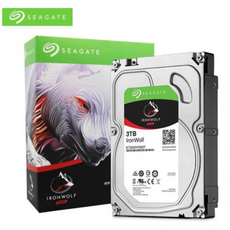 希捷(Seagate) NAS硬盤 3TB 64MB 5900轉(zhuǎn) PMR CMR垂直磁記錄 網(wǎng)絡(luò)存儲(chǔ) SATA 希捷酷狼IronWolf ST3000VN007