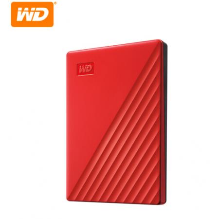 西部數(shù)據(jù)(WD)5TB USB3.0移動硬盤My Passport隨行版 2.5英寸 紅色(密碼保護(hù) 自動備份)WDBPKJ0050BRD