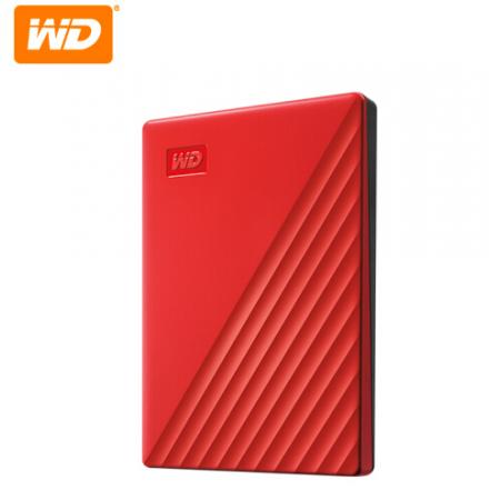  西部數(shù)據(jù)(WD)5TB USB3.0移動硬盤My Passport隨行版 2.5英寸 紅色(密碼保護 自動備份)WDBPKJ0050BRD