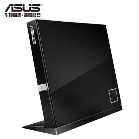 華碩(ASUS) 6倍速 USB2.0 外置藍(lán)光 光驅(qū)刻錄機(jī) 黑色(兼容蘋果系統(tǒng)/SBW-06D2X-U