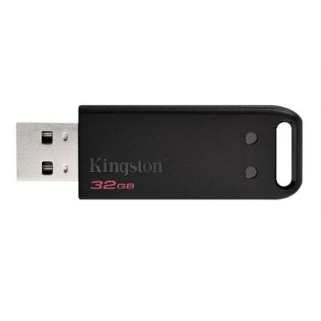 金士頓（Kingston）USB2.0 DT20電腦系統(tǒng)優(yōu)盤商務(wù)辦公汽車載高速U盤 黑色時(shí)尚32G