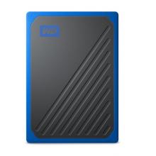 西部數(shù)據(jù)(WD)500GB USB3.0移動硬盤 固態(tài)(PSSD)My Passport Go鈷藍色(堅固耐用 小巧便攜)WDBMCG5000ABT