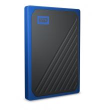 西部數(shù)據(jù)(WD)500GB USB3.0移動硬盤 固態(tài)(PSSD)My Passport Go鈷藍色(堅固耐用 小巧便攜)WDBMCG5000ABT