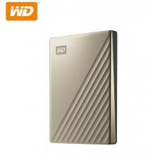 西部數(shù)據(jù)(WD)2TB Type-C移動硬盤My Passport Ultra2.5英寸 金色(硬件加密 自動備份)WDBC3C0020BGD