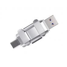 愛(ài)國(guó)者（aigo）1TB USB3.1 Type-C雙U口 高速固態(tài)U盤(pán) U393 讀520MB/s 寫(xiě)420MB/s 手機(jī)U盤(pán) 狂飆移動(dòng)固態(tài)硬盤(pán)