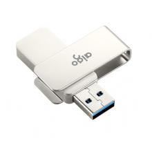 愛國者（aigo）64GB USB3.0 U盤 U330金屬旋轉系列 銀色 快速傳輸 出色出眾