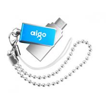 愛國(guó)者（aigo）32GB Micro USB USB2.0 手機(jī)U盤 U286 藍(lán)色 雙接口手機(jī)電腦兩用