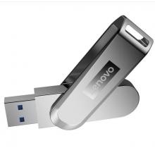 聯(lián)想（Lenovo）64GB USB3.0（USB3.1 Gen1) U盤 X3 香檳銀 全金屬電腦車載高速優(yōu)盤 360度旋轉(zhuǎn)