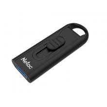 朗科（Netac） USB3.0 U盤(pán)U309 曜石推拉式高速閃存盤(pán) 加密U盤(pán) 黑色 128GB