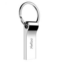 朗科（Netac）8GB USB2.0 U盤U275銀色 創(chuàng)意車載鑰匙圈加密U盤 防水閃存盤