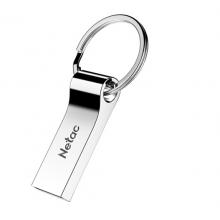 朗科（Netac）8GB USB2.0 U盤U275銀色 創(chuàng)意車載鑰匙圈加密U盤 防水閃存盤