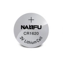 南孚(NANFU)CR1620紐扣電池5粒裝 3V 鋰電池 適用馬自達世嘉標致等汽車鑰匙 手表電池/主板電池/遙控器等用