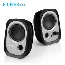 漫步者（EDIFIER）R12U 外觀時(shí)尚、音質(zhì)純正的入門級(jí)微型2.0桌面音響 筆記本音箱 電腦音箱 黑色