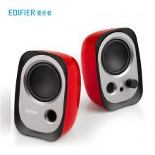 漫步者（EDIFIER）R12U 外觀時(shí)尚、音質(zhì)純正的入門級(jí)微型2.0桌面音響 筆記本音箱 電腦音箱 紅色