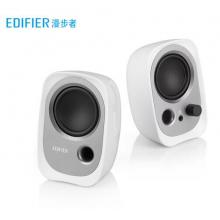 漫步者（EDIFIER）R12U 外觀時(shí)尚、音質(zhì)純正的入門級(jí)微型2.0桌面音響 筆記本音箱 電腦音箱 白色