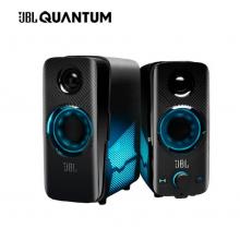 JBL 量子 QDUO 藍(lán)牙音箱電腦音響 炫彩燈效獨立高低音炮臺式機(jī)手機(jī)音響黑色