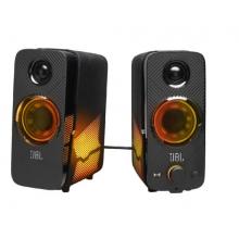 JBL 量子 QDUO 藍牙音箱電腦音響 炫彩燈效獨立高低音炮臺式機手機音響黑色