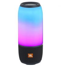 JBL PULSE3 音樂脈動三代 便攜式藍(lán)牙音箱 炫彩小音箱+低音炮 桌面音響 可免提通話 防水設(shè)計 典雅黑