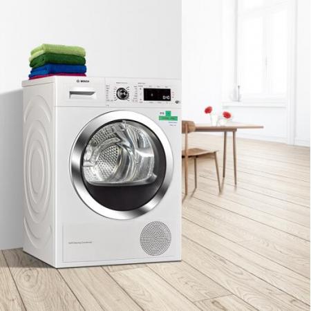 博世（BOSCH） 9公斤 智能滾筒干衣機(jī) 除菌 熱泵 家居互聯(lián)（白色）WTWH75600W