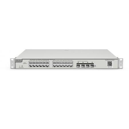 銳捷（Ruijie）二層網(wǎng)管交換機(jī) 24口千兆RG-NBS3200-24GT4XS-P 支持POE+ 灰色