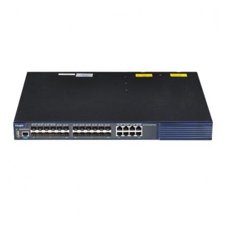 銳捷（Ruijie）RG-S5750-24SFP/12GT V3.0安全多業(yè)務高性能萬兆交換機 黑色