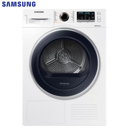 三星（SAMSUNG）8公斤熱泵烘干機(jī)干衣機(jī) 衣干即停 低溫護(hù)衣35分鐘速干DV8WM5010QW/SC（白）