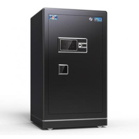 虎牌保險柜辦公全鋼指紋密碼88cm翼虎系列FDG-A/D-80YHZ商務黑