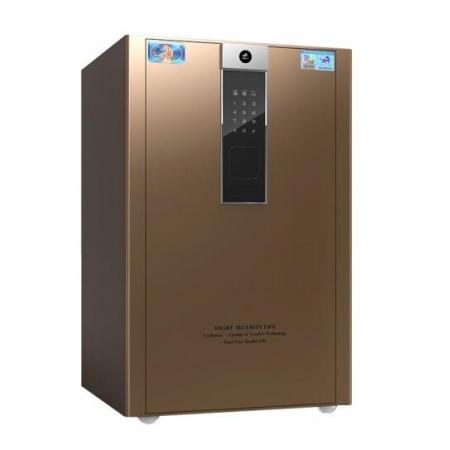 虎牌保險柜辦公全鋼電子密碼60cm入墻保管柜BGX-5/D1-60咖啡金