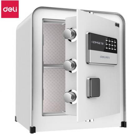 得力(deli)保險柜 高45cm全鋼保管柜 辦公密碼保險保管箱 瑞錦33076