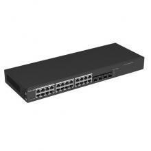 銳捷（Ruijie）二層網(wǎng)管24口千兆交換機 RG-NBS3100-24GT4SFP 4個千兆光口 企業(yè)監(jiān)控工程高性能分流器