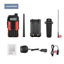 寶鋒 BAOFENG UV-6PLUS  對(duì)講機(jī)1-15公里 專業(yè)無線戶外商用民用 寶峰雙頻雙段調(diào)頻（紅色）