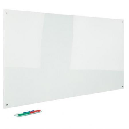 AUCS傲世 鋼化玻璃白板60*90cm 磁性玻璃寫字板黑板掛墻辦公室會(huì)議培訓(xùn)開會(huì)白班板
