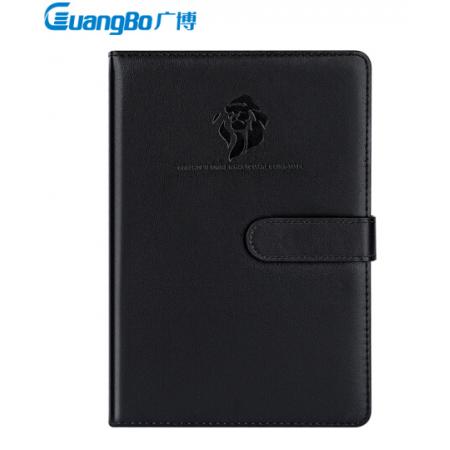 廣博(Guangbo) 帶扣硬面記事本 辦公會(huì)議記錄本筆記本 黑色 GBP20066