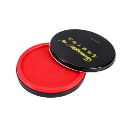 廣博(GuangBo)φ105mm快干印臺印泥/財務(wù)辦公用品 紅色YT9122