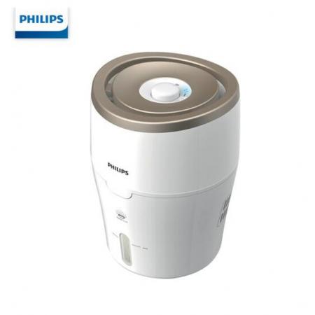 飛利浦（PHILIPS）空氣加濕器 上加水 納米無(wú)霧 低噪辦公室空氣加濕 白色香檳色 HU4811/00