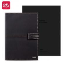 得力(deli)2 活頁(yè)筆記本子文具 工作記事本皮面本萬(wàn)用手冊(cè)辦公用品 咖啡色3158