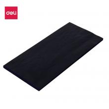 得力(deli)48K經濟耐用薄型復寫紙(18.5*8.5cm) 100張/盒 財務用品 藍9370